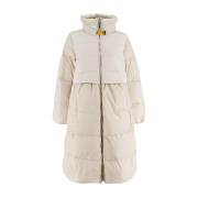 Parajumpers Quiltad Lång Dunjacka Urban Stil Beige, Dam