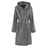 Max Mara Studio Kort ullkappa med huva Gray, Dam