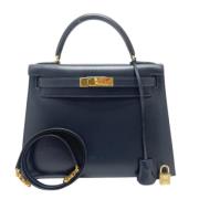 Hermès Vintage Pre-owned Laeder handvskor Blue, Dam