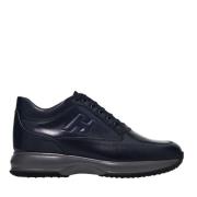 Hogan Casual Läder Sneakers med H-Detalj Blue, Herr