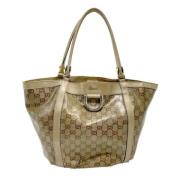 Gucci Vintage Pre-owned Tyg totevskor Beige, Dam