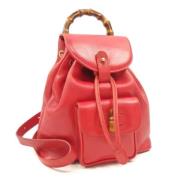 Gucci Vintage Pre-owned Laeder axelremsvskor Red, Dam