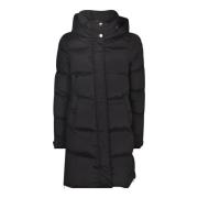 Woolrich Svarta Kappor för Män Black, Dam