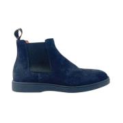 Santoni Stiliga Ankelboots Blue, Herr