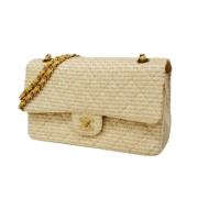 Chanel Vintage Pre-owned Tyg chanel-vskor Beige, Dam