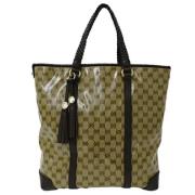 Gucci Vintage Pre-owned Canvas totevskor Brown, Dam