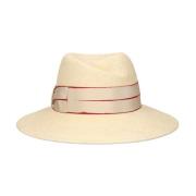 Borsalino Klassisk Fedora Hat i Svart Beige, Dam