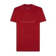 Philipp Plein Snygg Grafisk T-shirt Fadcmtk7488Pjy002N13 Red, Herr