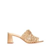 Sophia Webster Gyllene Mules med Stil Fhs21017 Yellow, Dam