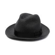 Borsalino Stilig Fedora Hatt för Män Black, Herr