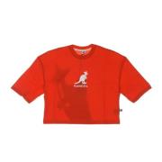 Kangol Cherry Cropped Tee Dam Kortärmad T-shirt Red, Dam