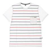 Kangol Randig Heritage T-shirt Off White White, Herr