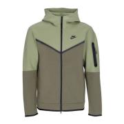 Nike Tech Fleece Zip Hood Sweatshirt Green, Herr