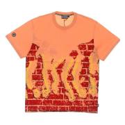 Octopus Tentacles Logo Tee Orange, Herr