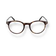 Tom Ford Runda/Ovala Acetatglasögon Brown, Unisex