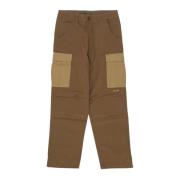 HUF Ripstop Cargo Byxor med Justerbar Midja Brown, Herr