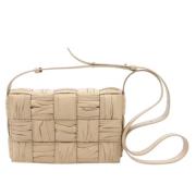 Bottega Veneta Vintage Pre-owned Laeder handvskor Beige, Dam