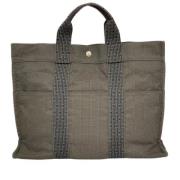 Hermès Vintage Pre-owned Canvas totevskor Gray, Dam