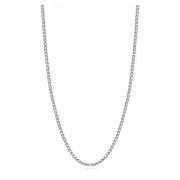 Nialaya Mens Silver Chain Gray, Herr