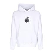 Propaganda Vit hoodie med känguruficka White, Herr