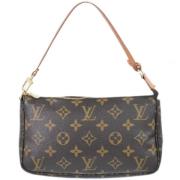 Louis Vuitton Vintage Pre-owned Canvas kuvertvskor Brown, Dam