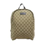 Gucci Vintage Pre-owned Canvas gucci-vskor Beige, Dam