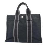 Hermès Vintage Pre-owned Canvas totevskor Black, Dam