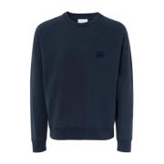 Maison Kitsuné Stiligt Sweatshirt för Trendig Look Blue, Herr