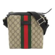 Gucci Vintage Pre-owned Canvas gucci-vskor Beige, Dam