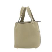 Hermès Vintage Pre-owned Laeder handvskor Beige, Dam