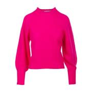 Daniele Fiesoli Fuchsia Sweater Paricollo Pink, Dam