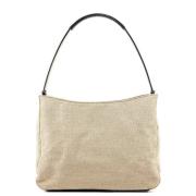 Prada Vintage Pre-owned Canvas handvskor Beige, Dam