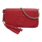 Gucci Vintage Pre-owned Laeder gucci-vskor Red, Dam