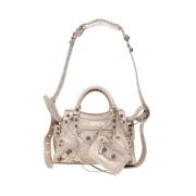 Balenciaga Guld Mini Axelväska Beige, Dam