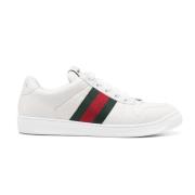 Gucci Vita lädersneakers med logotypdetaljer White, Herr