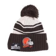 New Era Cleveland Browns Pom Pom Mössa Brown, Herr