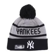 New Era Yankees Pom Pom Beanie Hat Gray, Herr