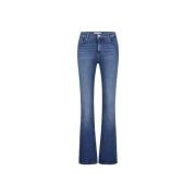 Fabienne Chapot Eva Flare Broderad Stretch Denim Jeans Blue, Dam