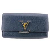 Louis Vuitton Vintage Pre-owned Laeder plnbcker Blue, Dam