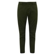 Dsquared2 Slim Fit Bomull Byxor Grön Militär Green, Herr