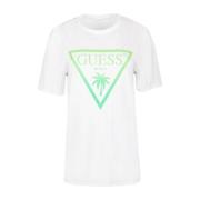 Guess Triangle Palm Herr T-shirt White, Herr