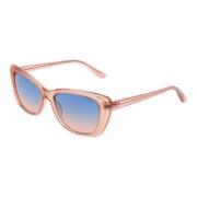 Guess Rosa Cat Eye Solglasögon Gradient Linser Pink, Unisex