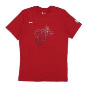 Nike Miami Heat City Connect Tee Red, Herr