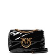 Pinko Svart Love Puff Baby Clutch Black, Dam