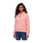 Tommy Jeans Grund huvtröja med emblem Pink, Dam