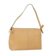 Burberry Vintage Pre-owned Canvas axelremsvskor Beige, Dam