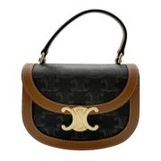 Celine Vintage Pre-owned Belagd canvas celine-vskor Brown, Dam