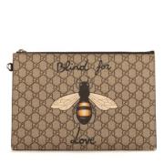 Gucci Vintage Pre-owned Belagd canvas plnbcker Beige, Dam