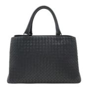 Bottega Veneta Vintage Pre-owned Laeder handvskor Blue, Dam