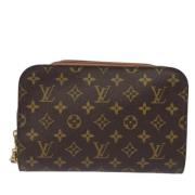 Louis Vuitton Vintage Pre-owned Canvas kuvertvskor Brown, Dam